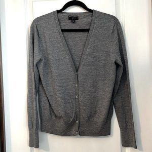 Banana Republic Merino Wool Gray Cardigan XL